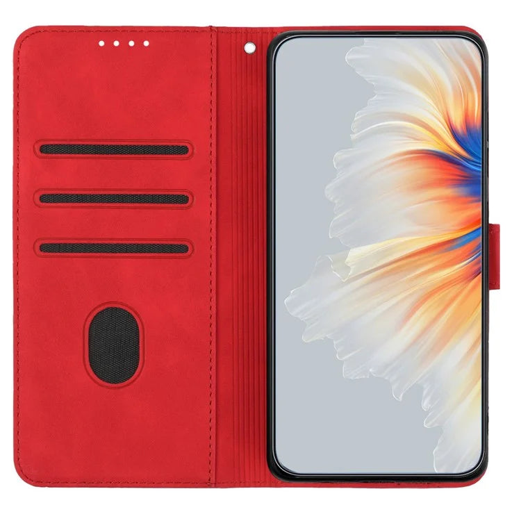 YX003 For Google Pixel 9 Stand Case Scratch-Proof Imprinted Leather Wallet Phone Cover