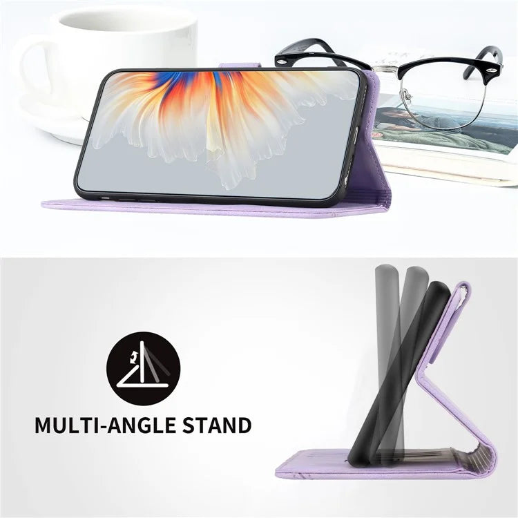 YX003 For Google Pixel 9 Stand Case Scratch-Proof Imprinted Leather Wallet Phone Cover