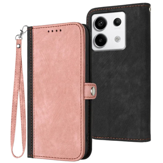 YX0020 For Xiaomi Redmi Note 13 Pro 5G / Poco X6 5G Case Flip PU Leather Wallet Phone Cover with Strap