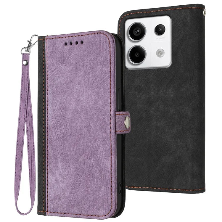 YX0020 For Xiaomi Redmi Note 13 Pro 5G / Poco X6 5G Case Flip PU Leather Wallet Phone Cover with Strap