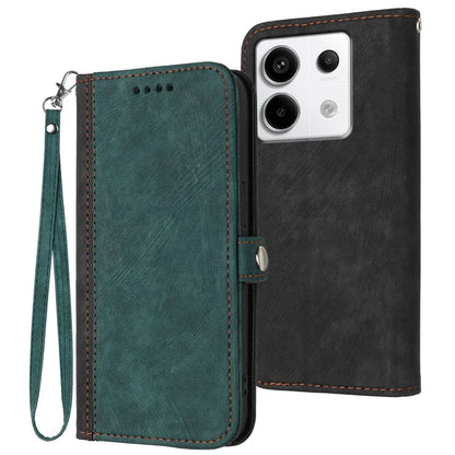YX0020 For Xiaomi Redmi Note 13 Pro 5G / Poco X6 5G Case Flip PU Leather Wallet Phone Cover with Strap