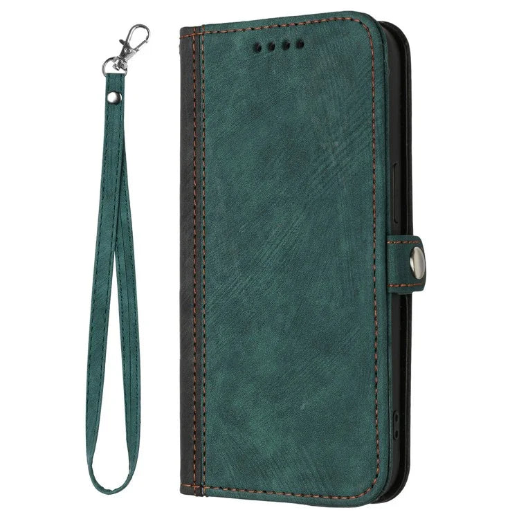 YX0020 For Google Pixel 9 Pro Protective Case PU Leather Wallet Phone Cover with Strap