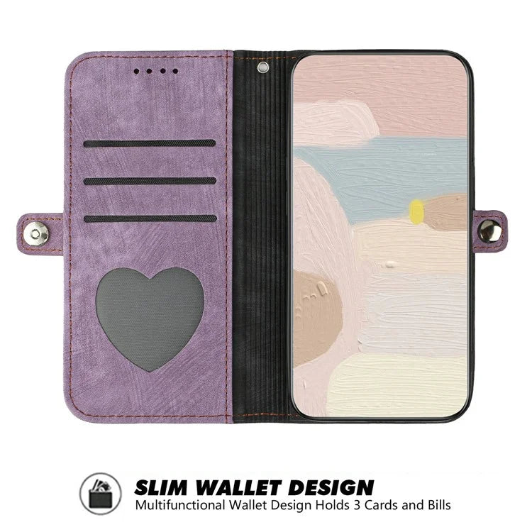 YX0020 For Google Pixel 9 Pro Protective Case PU Leather Wallet Phone Cover with Strap