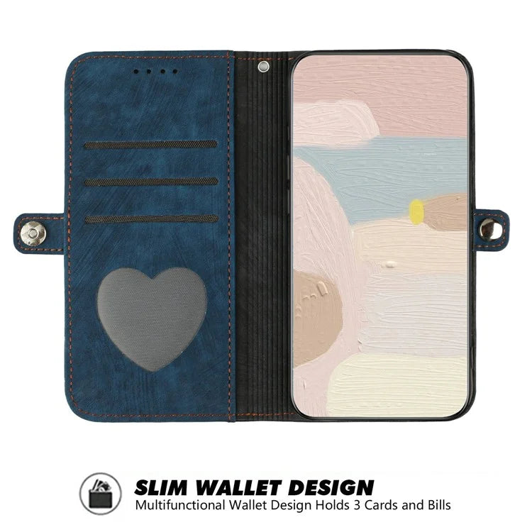 YX0020 For Google Pixel 9 Pro Protective Case PU Leather Wallet Phone Cover with Strap