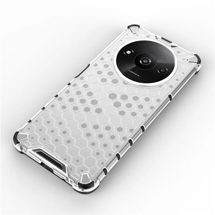 For Xiaomi Redmi A3 Cell Phone Cases Honeycomb Design TPU+PC Anti-scratch Cover