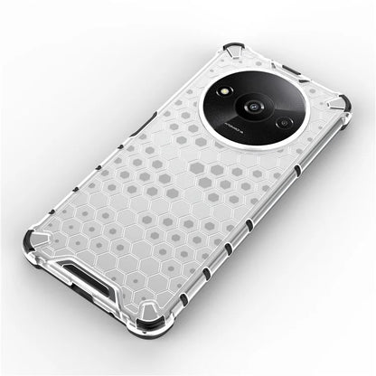 For Xiaomi Redmi A3 Cell Phone Cases Honeycomb Design TPU+PC Anti-scratch Cover