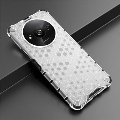 For Xiaomi Redmi A3 Cell Phone Cases Honeycomb Design TPU+PC Anti-scratch Cover
