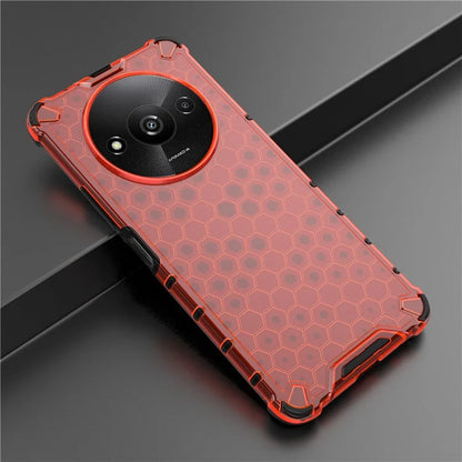 For Xiaomi Redmi A3 Cell Phone Cases Honeycomb Design TPU+PC Anti-scratch Cover