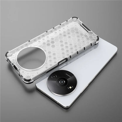 For Xiaomi Redmi A3 Cell Phone Cases Honeycomb Design TPU+PC Anti-scratch Cover