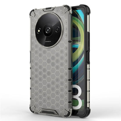 For Xiaomi Redmi A3 Cell Phone Cases Honeycomb Design TPU+PC Anti-scratch Cover
