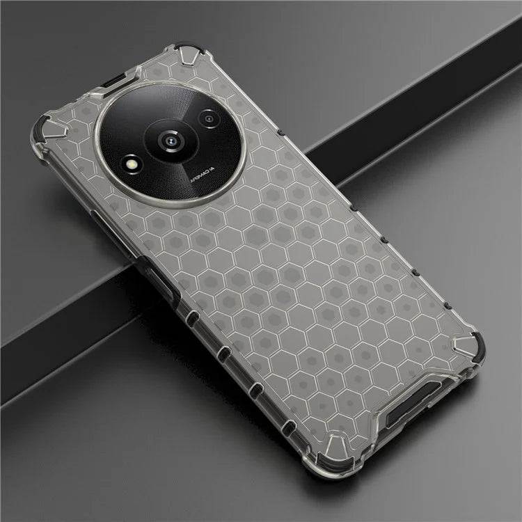 For Xiaomi Redmi A3 Cell Phone Cases Honeycomb Design TPU+PC Anti-scratch Cover