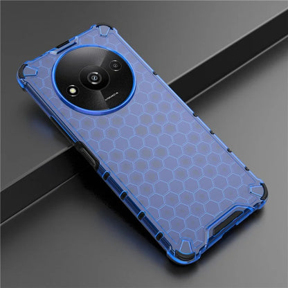 For Xiaomi Redmi A3 Cell Phone Cases Honeycomb Design TPU+PC Anti-scratch Cover