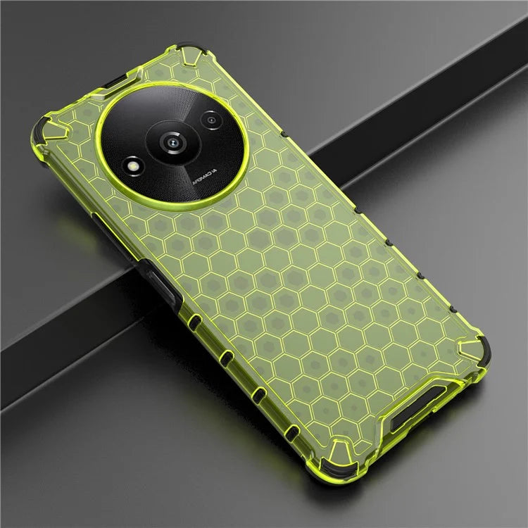 For Xiaomi Redmi A3 Cell Phone Cases Honeycomb Design TPU+PC Anti-scratch Cover