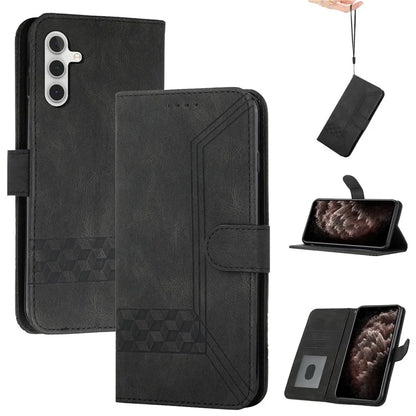 YX0010 Series for Samsung Galaxy S24+ Case Imprinted PU Leather Wallet Protective Cover