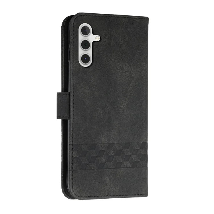 YX0010 Series for Samsung Galaxy S24+ Case Imprinted PU Leather Wallet Protective Cover
