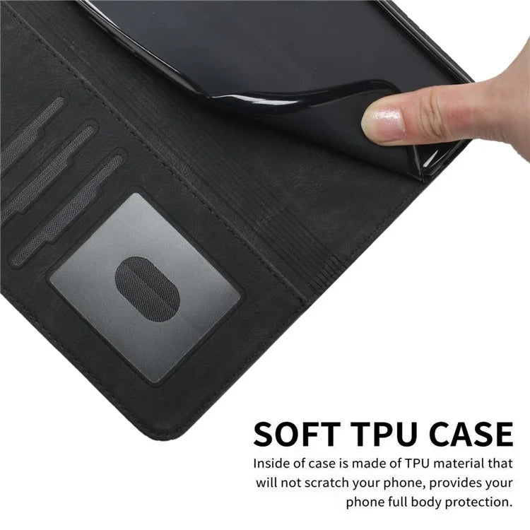 YX0010 Series for Samsung Galaxy S24+ Case Imprinted PU Leather Wallet Protective Cover