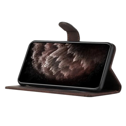 YX0010 Series for Samsung Galaxy S24+ Case Imprinted PU Leather Wallet Protective Cover