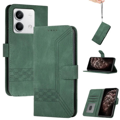 YX0010 Series for Xiaomi Redmi Note 13 4G Case Imprinted PU Leather Wallet Phone Protective Cover