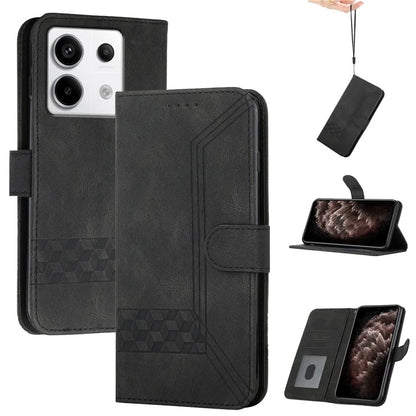 YX0010 Series for Xiaomi Redmi Note 13 Pro 4G / Poco M6 Pro 4G Cell Phone Case PU Leather Folding Stand Cover