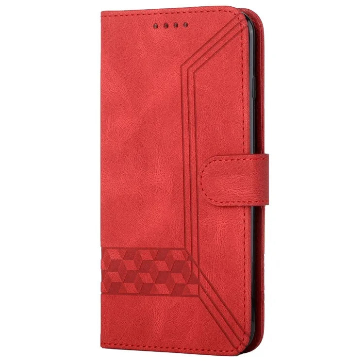 YX0010 Series for Xiaomi Redmi Note 13 Pro 4G / Poco M6 Pro 4G Cell Phone Case PU Leather Folding Stand Cover