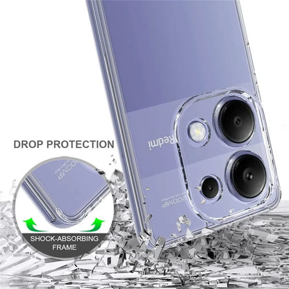For Xiaomi Redmi Note 13 Pro 4G / Poco M6 Pro 4G Clear Case TPU+Acrylic Back Phone Cover
