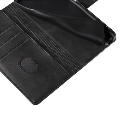 For Samsung Galaxy A24 4G (162.1 x 77.6 x 8.3mm) Wallet Case Calf Texture Leather+TPU Phone Cover