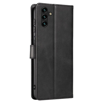 For Samsung Galaxy A24 4G (162.1 x 77.6 x 8.3mm) Wallet Case Calf Texture Leather+TPU Phone Cover