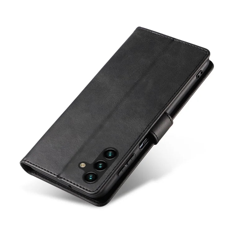 For Samsung Galaxy A25 5G (Global) (161.0 x 76.5 x 8.3mm) Case Leather Card Slots Phone Cover with  Calf Texture