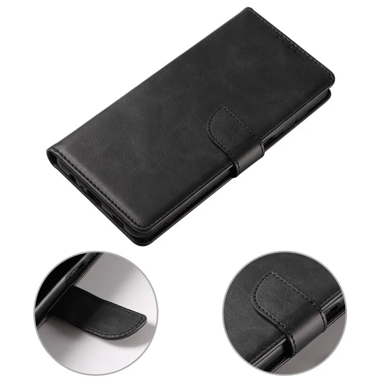 For Samsung Galaxy A25 5G (Global) (161.0 x 76.5 x 8.3mm) Case Leather Card Slots Phone Cover with  Calf Texture