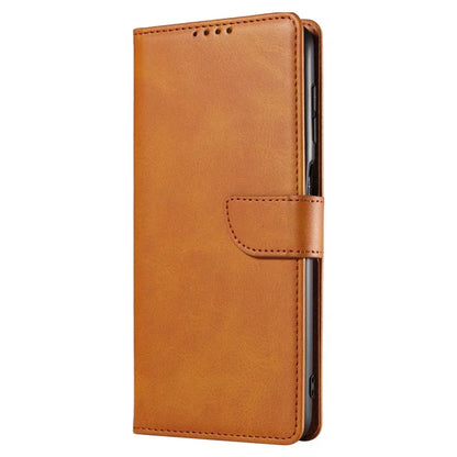 For Samsung Galaxy A25 5G (Global) (161.0 x 76.5 x 8.3mm) Case Leather Card Slots Phone Cover with  Calf Texture