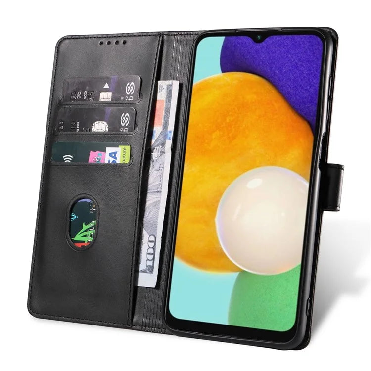 For Samsung Galaxy A05s 4G Case Leather Stand Phone Shell with Magnetic Closure