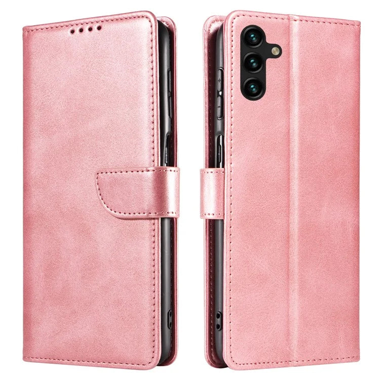 For Samsung Galaxy A05s 4G Case Leather Stand Phone Shell with Magnetic Closure