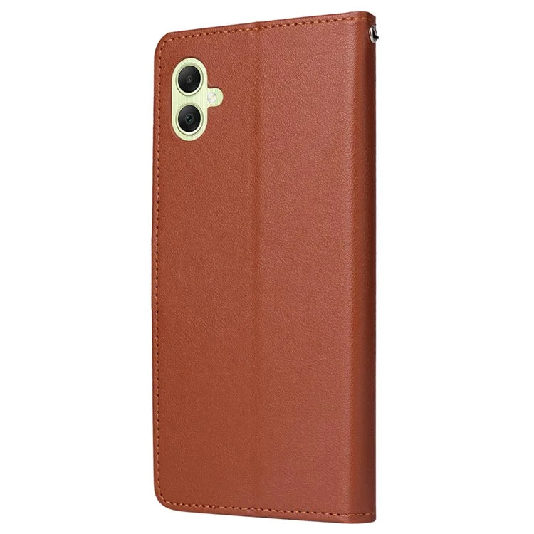 For Samsung Galaxy A05 4G Leather Case Card Slots Flip Phone Cover with Magnetic Closure