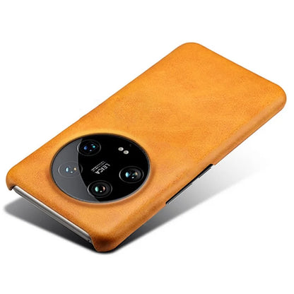 For Xiaomi 14 Ultra Shockproof PU Leather+PC Mobile Phone Cover Calf Texture Case