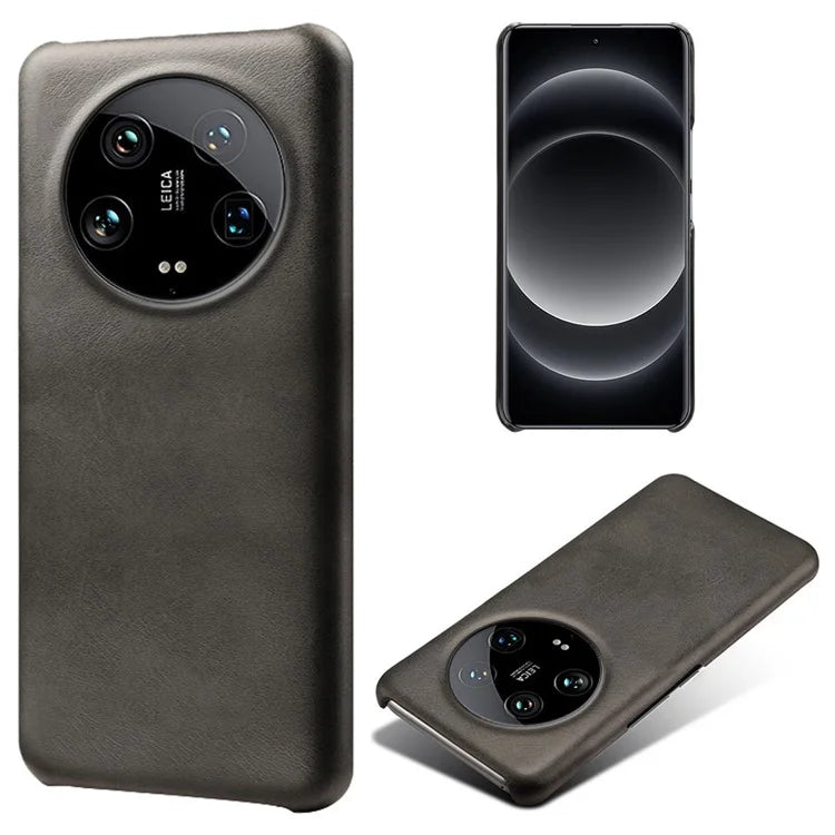 For Xiaomi 14 Ultra Shockproof PU Leather+PC Mobile Phone Cover Calf Texture Case