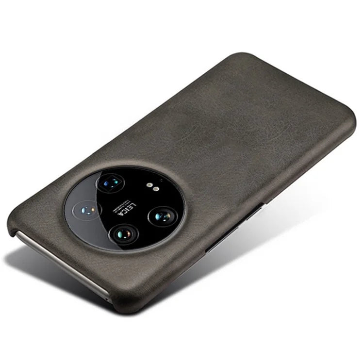 For Xiaomi 14 Ultra Shockproof PU Leather+PC Mobile Phone Cover Calf Texture Case