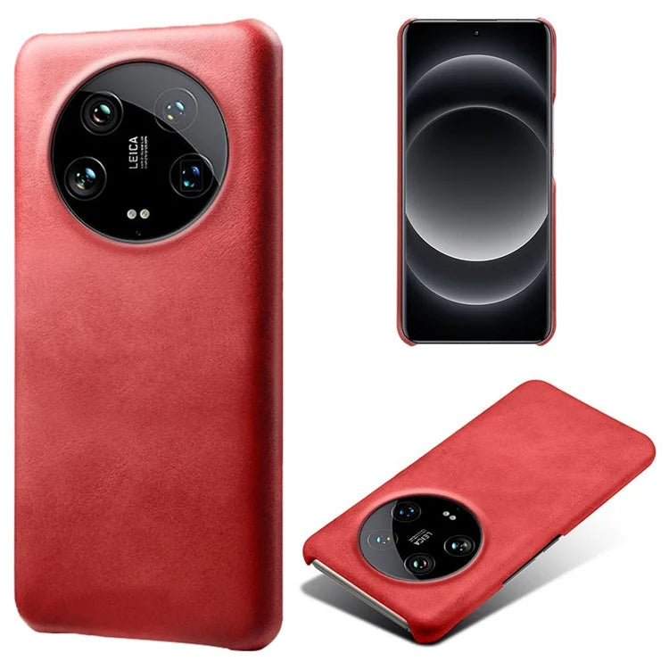 For Xiaomi 14 Ultra Shockproof PU Leather+PC Mobile Phone Cover Calf Texture Case
