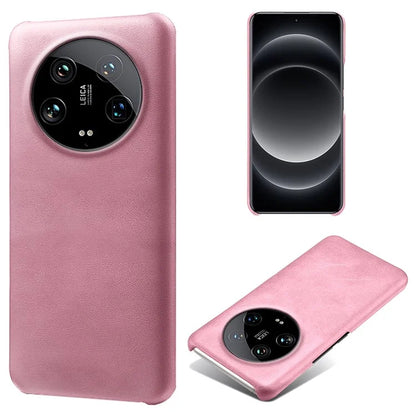 For Xiaomi 14 Ultra Shockproof PU Leather+PC Mobile Phone Cover Calf Texture Case
