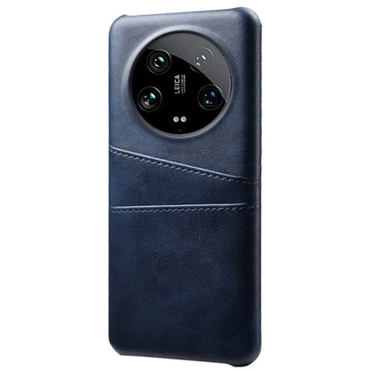 For Xiaomi 14 Ultra Mobile Phone Case PU Leather Coated PC Cover with 2 Card Slots