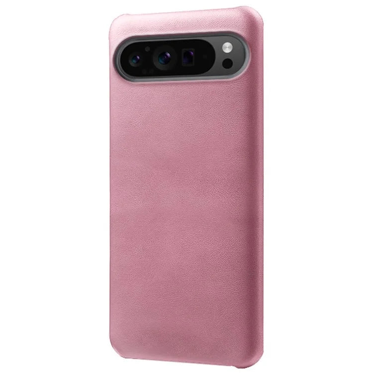 For Google Pixel 9 Pro Calf Texture Case PU Leather+PC Mobile Phone Cover