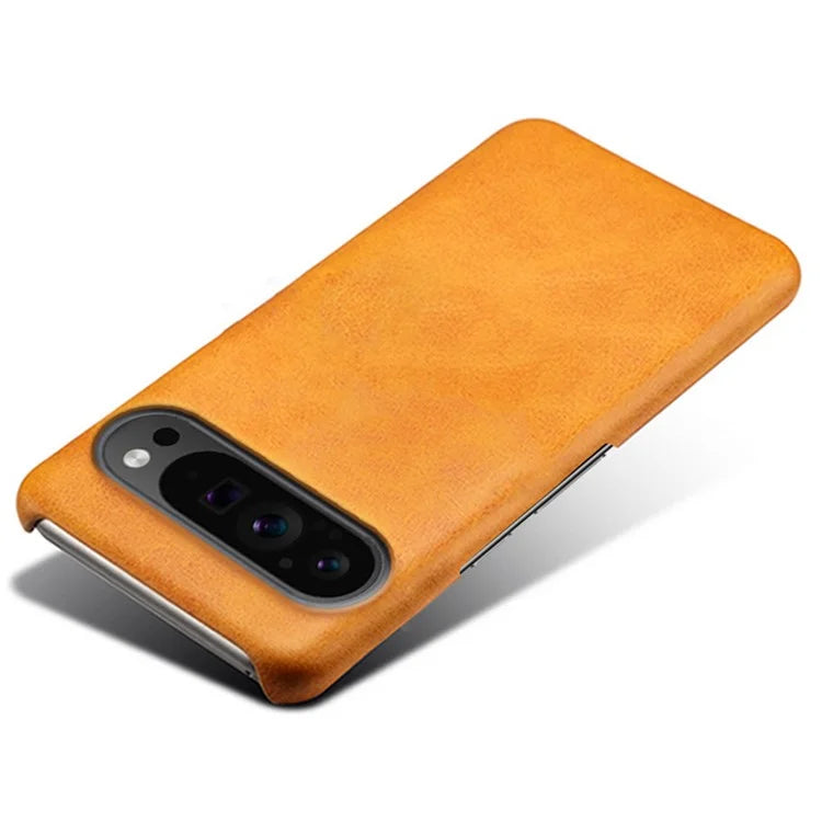 For Google Pixel 9 Pro Calf Texture Case PU Leather+PC Mobile Phone Cover