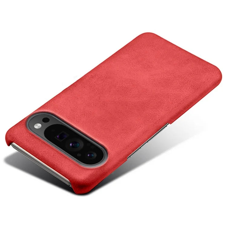 For Google Pixel 9 Pro Calf Texture Case PU Leather+PC Mobile Phone Cover
