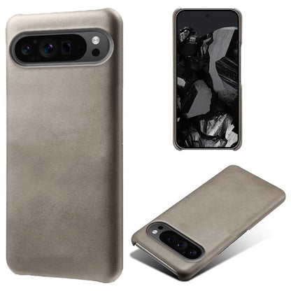 For Google Pixel 9 Pro Calf Texture Case PU Leather+PC Mobile Phone Cover