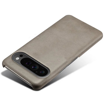 For Google Pixel 9 Pro Calf Texture Case PU Leather+PC Mobile Phone Cover