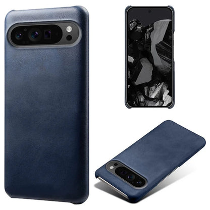 For Google Pixel 9 Pro Calf Texture Case PU Leather+PC Mobile Phone Cover