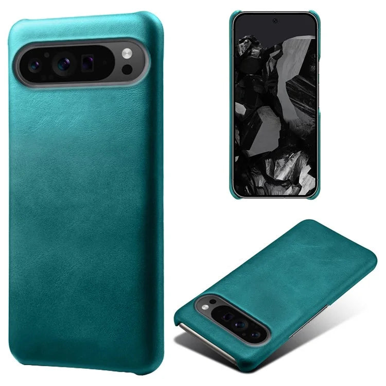 For Google Pixel 9 Pro Calf Texture Case PU Leather+PC Mobile Phone Cover