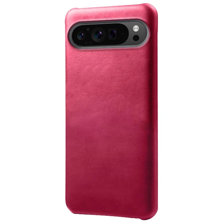 For Google Pixel 9 Pro Calf Texture Case PU Leather+PC Mobile Phone Cover