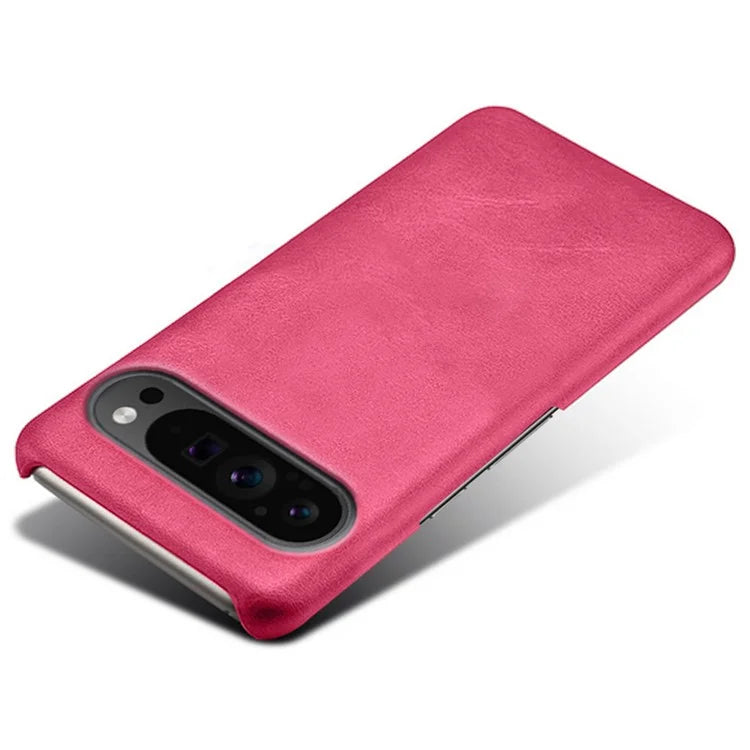 For Google Pixel 9 Pro Calf Texture Case PU Leather+PC Mobile Phone Cover