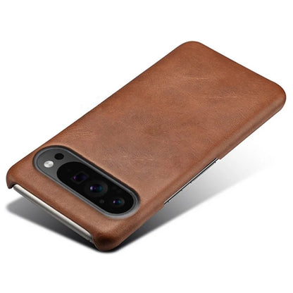For Google Pixel 9 Pro Calf Texture Case PU Leather+PC Mobile Phone Cover
