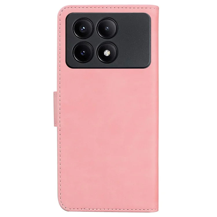 For Xiaomi Poco X6 Pro 5G / Redmi K70E 5G Anti-Scratch Phone Case Butterfly Printing Leather Flip Cover